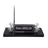 Rearing Horse Black Marble Desk Nameplate - Personalized Luxury Office Set