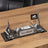 Aura Silver Leather 14-Piece Premium Desk Set