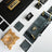 24-Piece Crystal Desk Set & Nameplate Set - Gold Accents