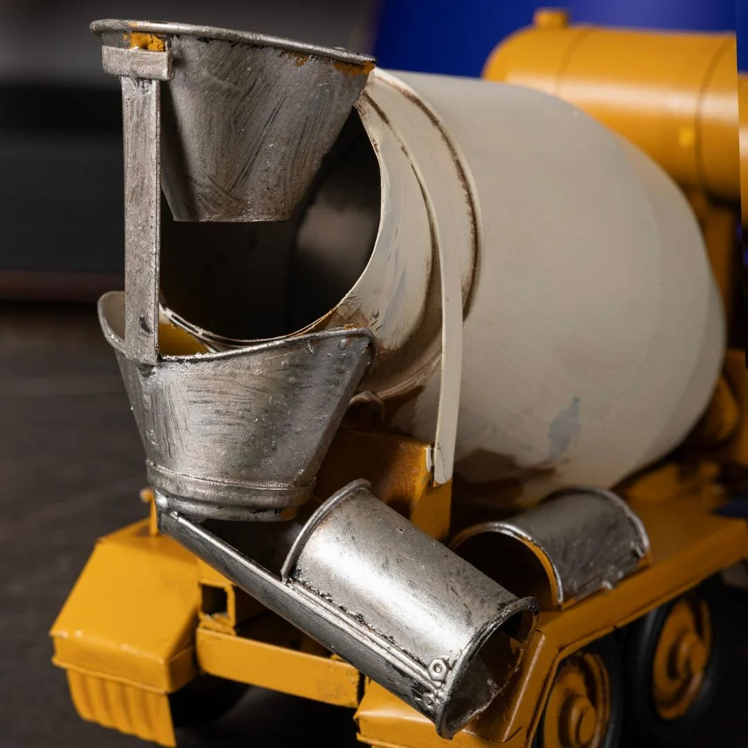 Decorative Metal Concrete Mixer | Yellow