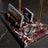 Burgundy Marble Desktop Nameplate Set with Clock & Dual Pen Holder - Personalized Desk Nameplate