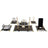 Prestige | Gift-Boxed 6-Piece Crystal Desk Set & Nameplate Set