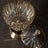 Crystal Glass Candy Dish with Lid, Gold Detail - 25 cm