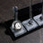 Majesty | Crystal Desk Nameplate – Silver