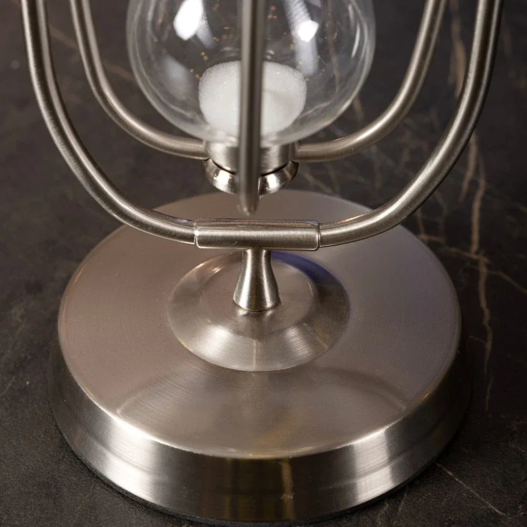 30-Minute Hourglass – Silver Rotating Mechanism Decorative Desktop Hourglass