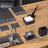 Aura Silver Leather 14-Piece Premium Desk Set