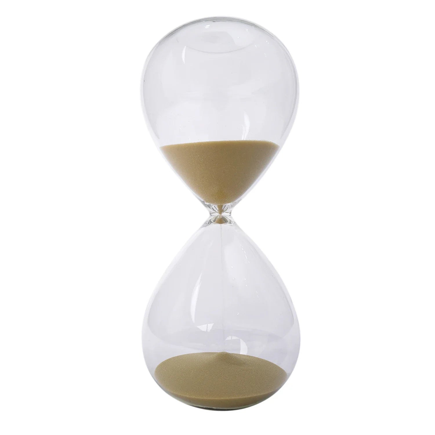 Decorative Glass Hourglass Yellow - 20 cm