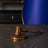 Wooden Judge's Gavel | Brass-Detail Desktop Accessory
