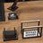 Special Crystal | 9-Piece Crystal Desk Set & Nameplate Set - Silver Accents