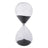 Decorative Glass Hourglass Black - 20 cm