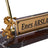 Rearing Horse Burgundy Marble Desk Nameplate - Personalized Luxury Office Set