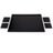 Large Leather Desk Set with Flap - Black | 50x35 cm (4 Free Coasters)