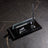 Black Marble Desktop Nameplate Set with Silver Pen Holder - Personalized Desk Nameplate