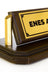 Brown Wooden Desk Nameplate